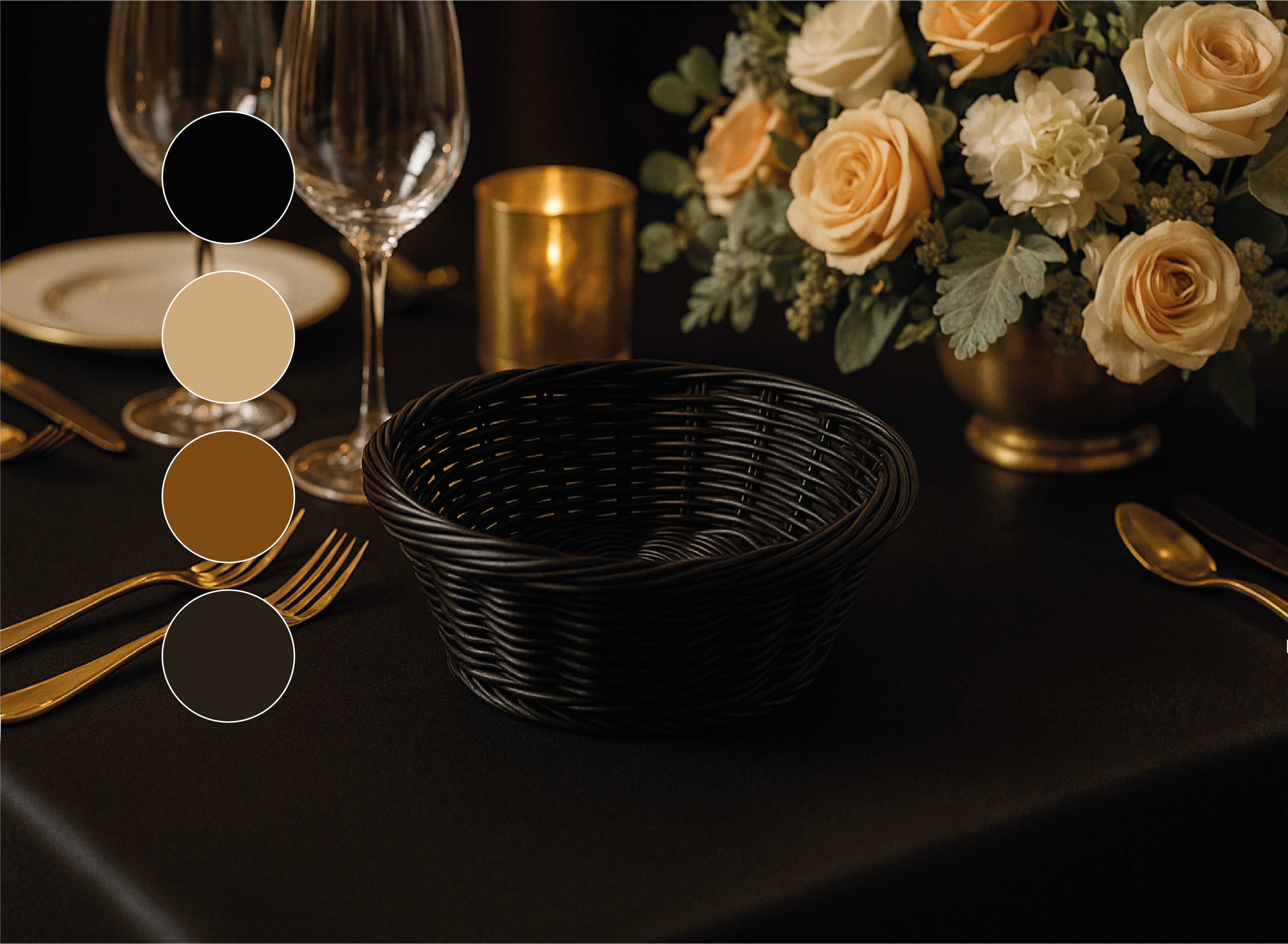 Imagen de producto Canastilla Negra Versalles No. 1