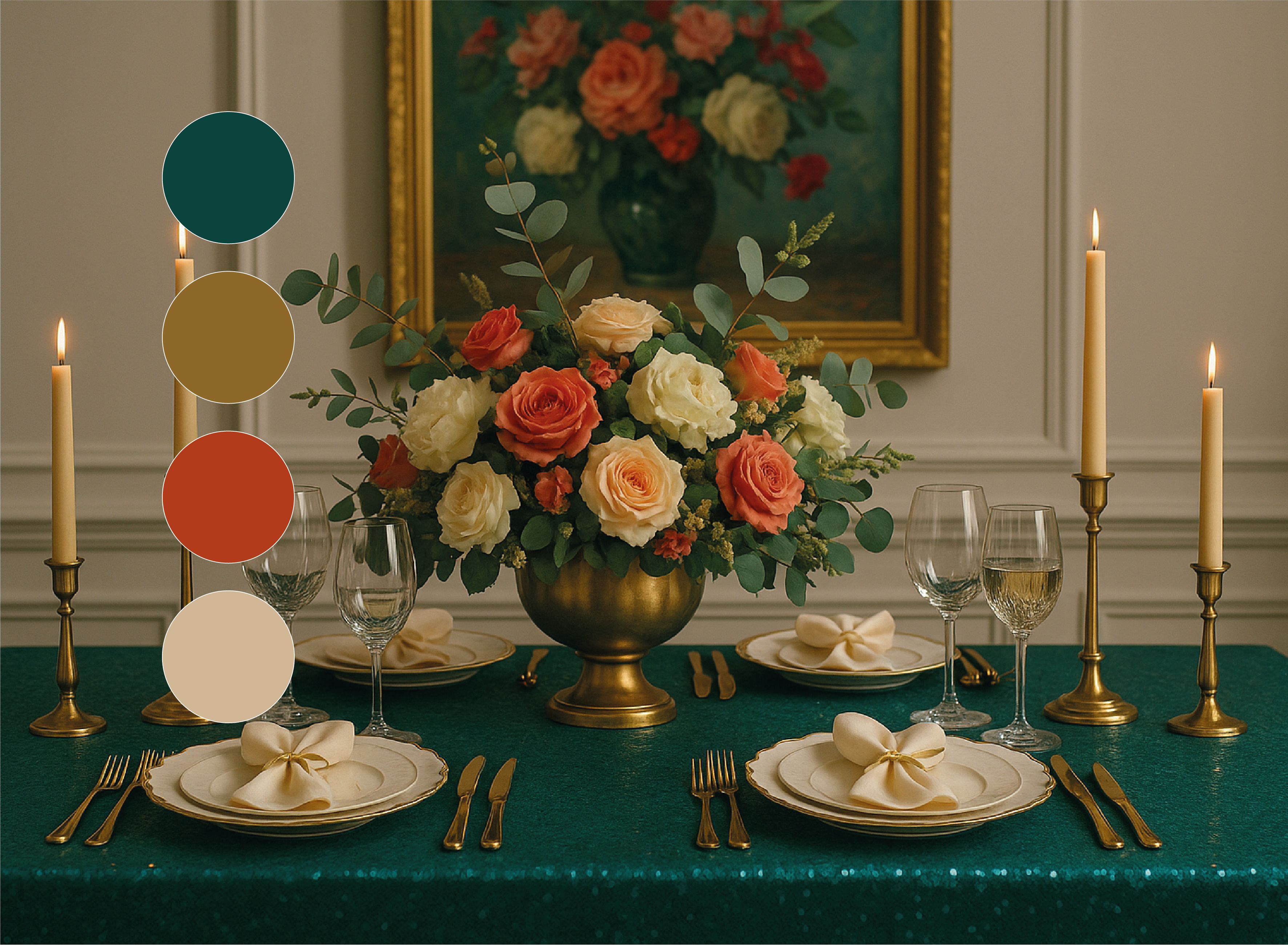 Imagen de producto Mantel Esmeralda Glam No. 1