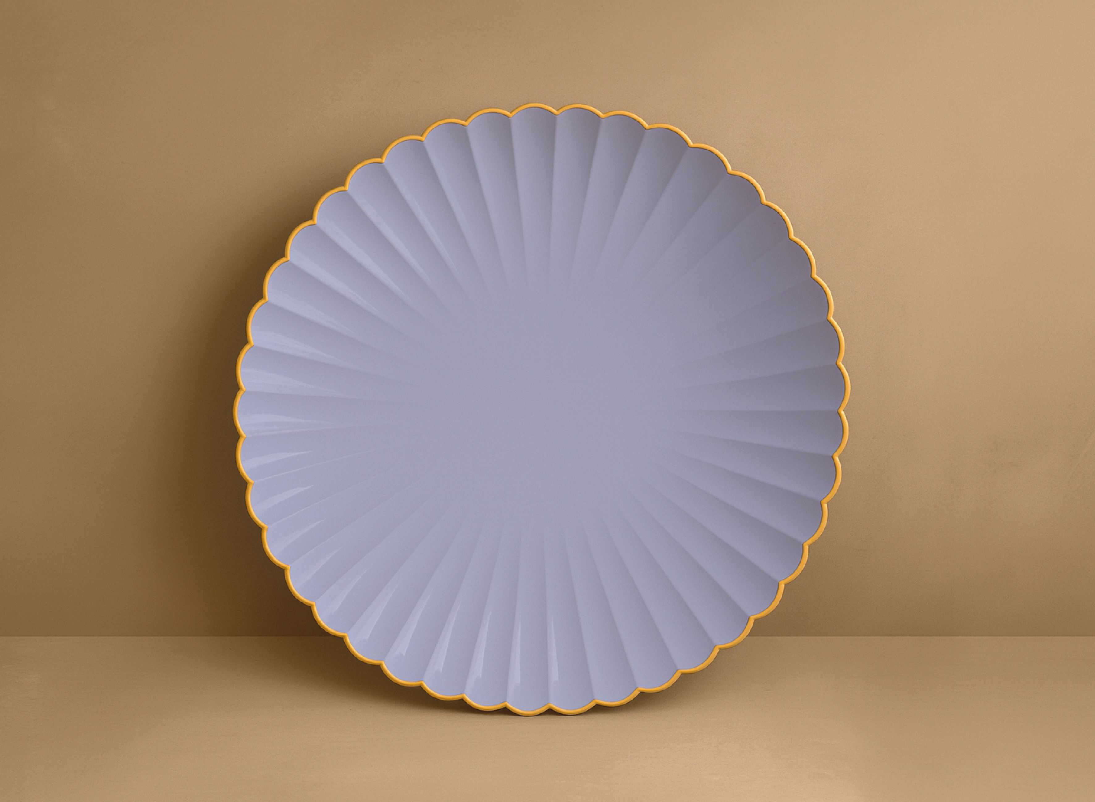 Plato Concha Lila Dorado