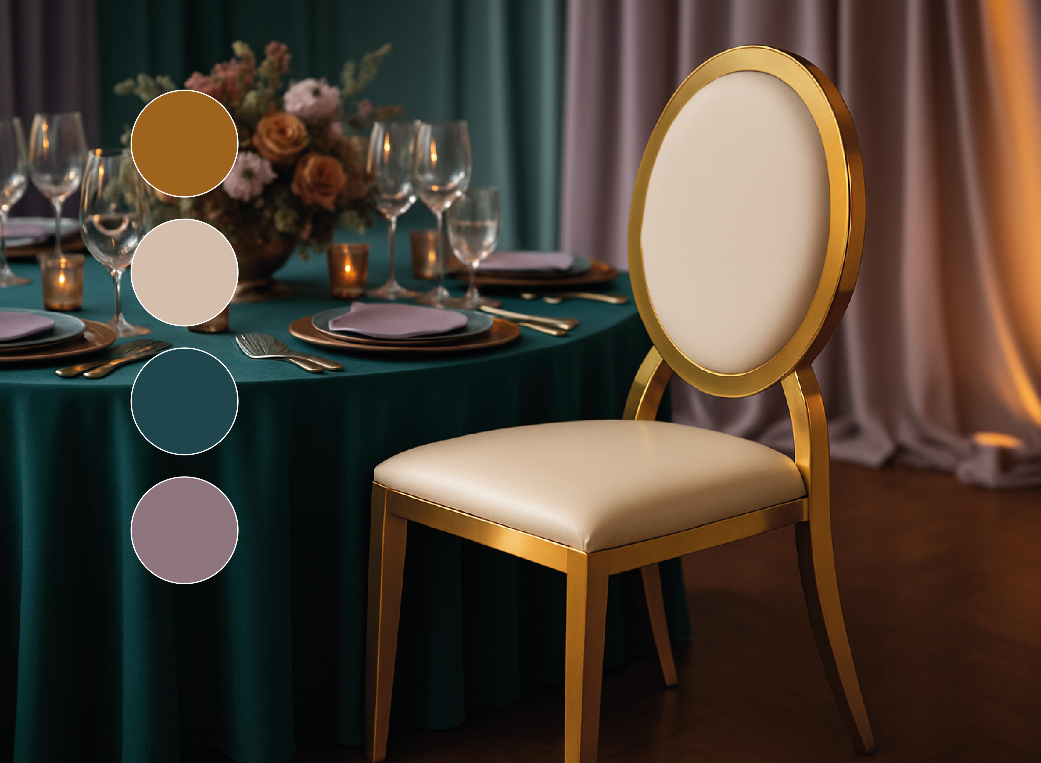 Imagen de producto Silla Versalles Dorada Sublime No. 1