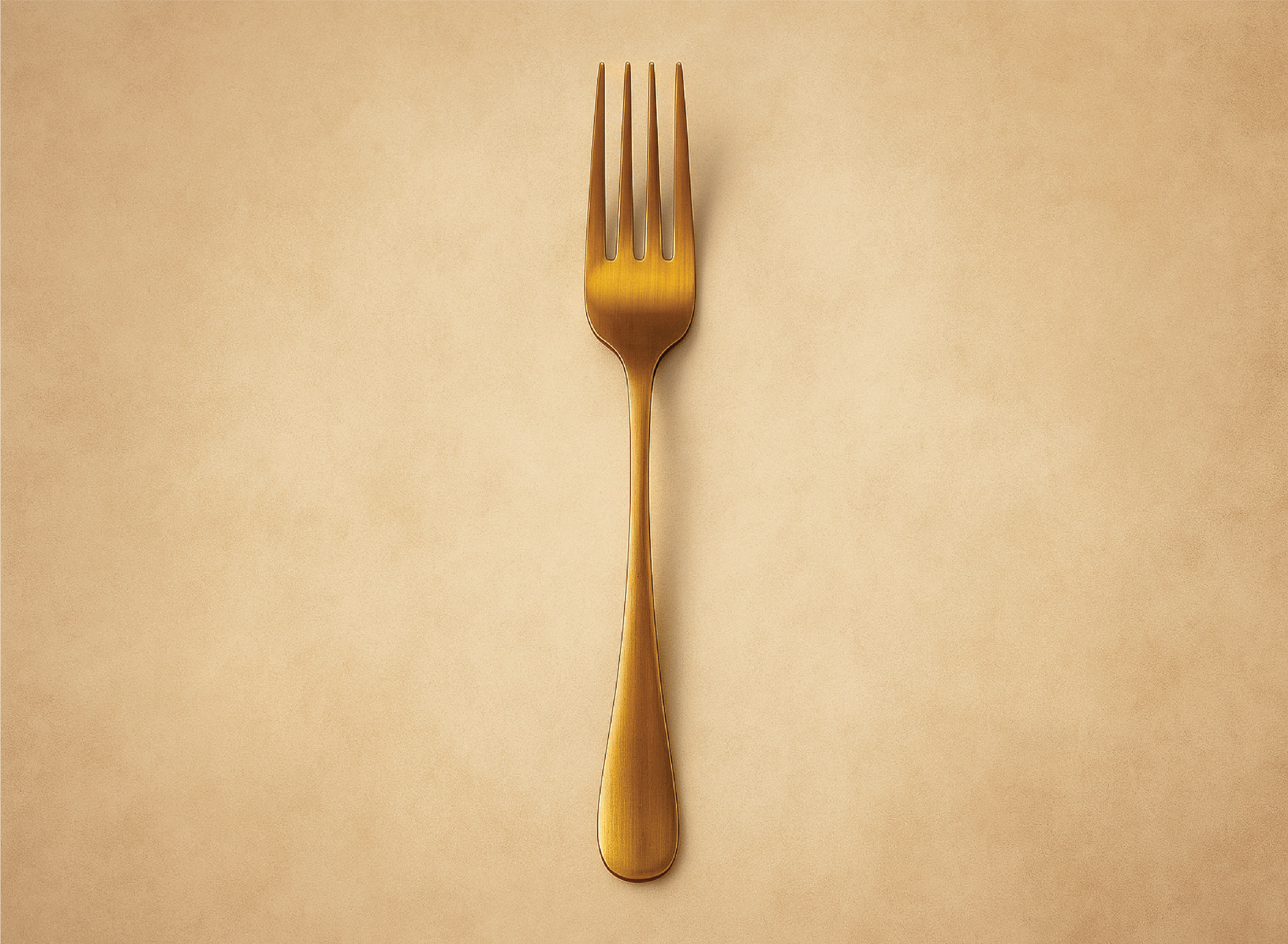 Imagen principal del producto Tenedor Dorado Royale.